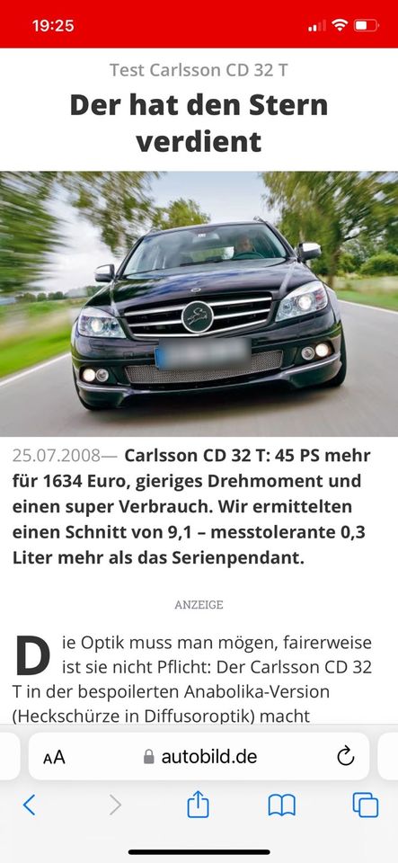 Mercedes Benz C320 CDi Carlsson Tuning in Maulburg