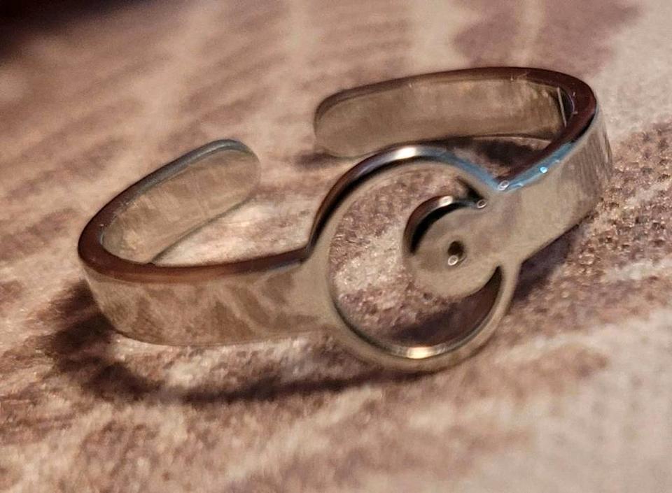 2er Set hochwertige Edelstahl Ringe Silber Weite einstellbar in Zülpich