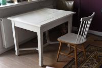 Weißer Holztisch ohne Stuhl shabby chic Vintage Hamburg Barmbek - Hamburg Barmbek-Süd  Vorschau