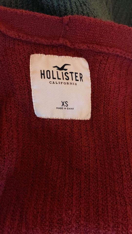 Hollister Cardigan dunkles rot/rosarot in Mainz