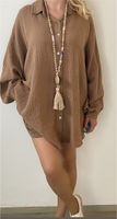 Damen musselin Tunika oversized Bluse Hemd Baumwolle l xl 2Xl 3xl Hessen - Groß-Gerau Vorschau