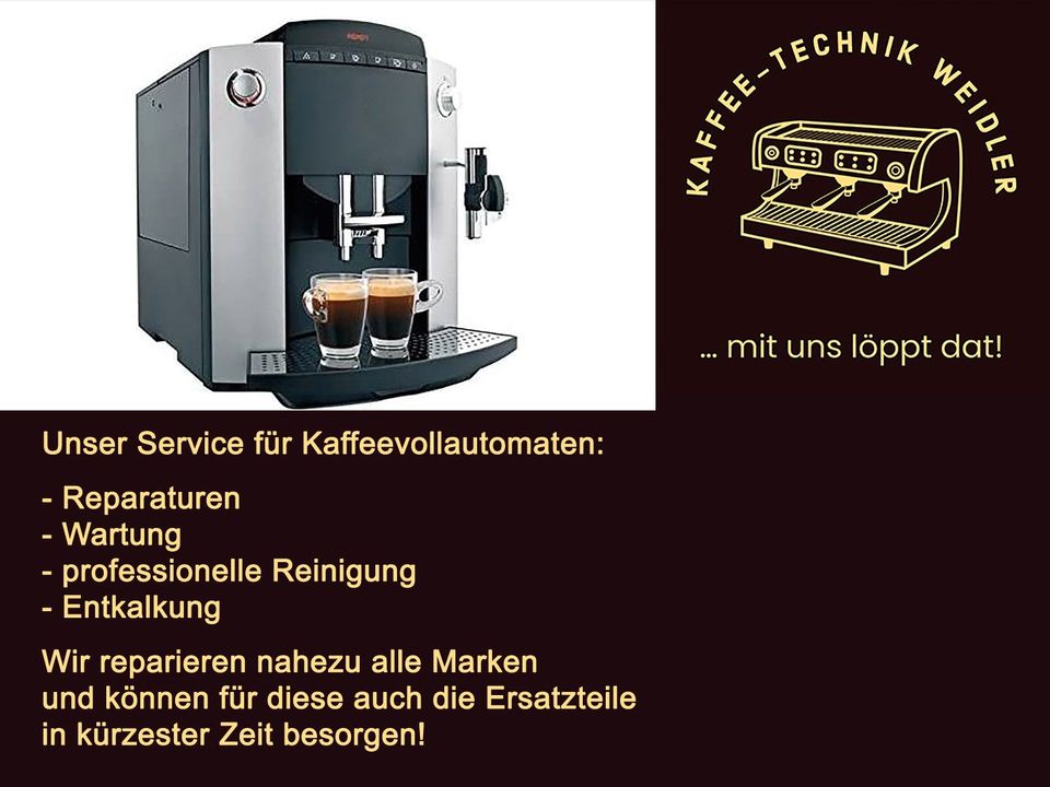 Reparatur von Kaffeevollautomaten, Espressomaschinen, Kaffeemaschinen in Südbrookmerland