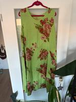 Leinenkleid grün rot floral mit Taschen von MB Gr. 44 Hamburg - Wandsbek Vorschau
