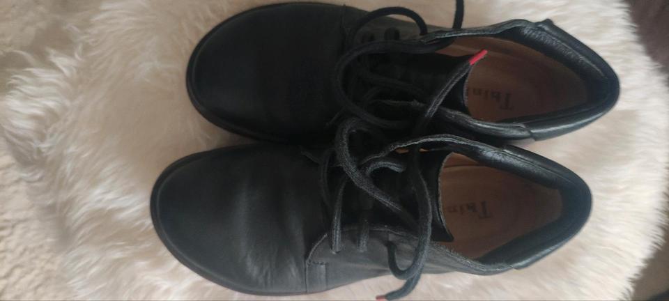 Think hochwertige bequeme Boots Ankle schwarz Leder 38,5 in Itzehoe