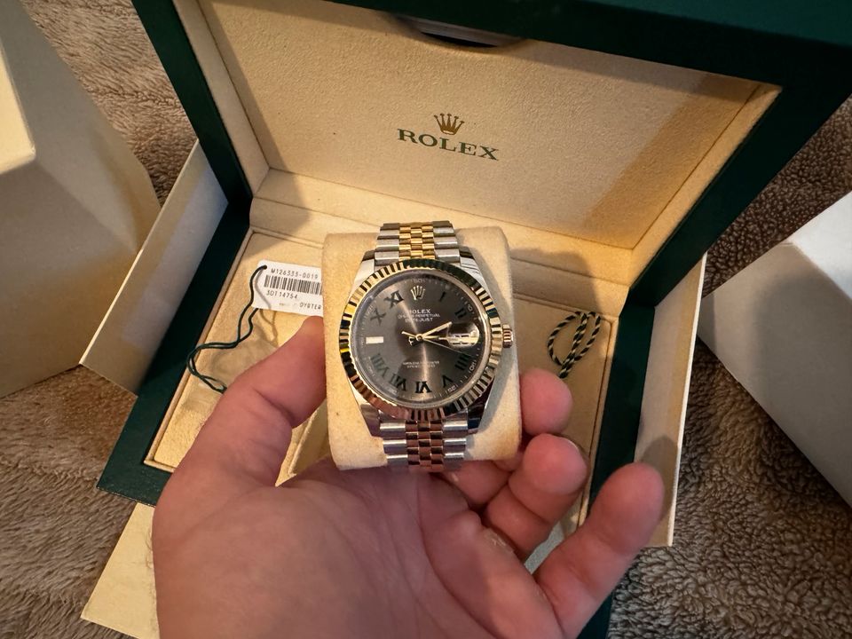 Rolex Datejust 41 Stahl Gold Wimbledon 10/2021 in Wiesbaden