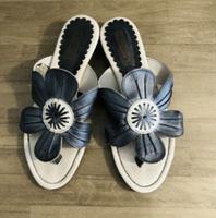PIKOLINOS Marino Zehen-Sandalette blau/weiß Gr.37 Sachsen-Anhalt - Halle Vorschau