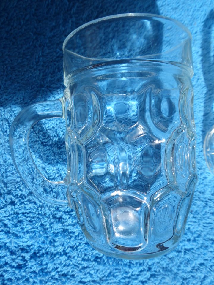 6 neuwertige Henkelgläser, Gläser, transparent ca.025l in Göppingen