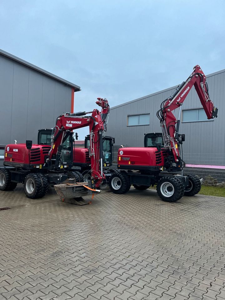 YANMAR/B110W Mobilbagger 12to Mieten/Leihen. in Fritzlar