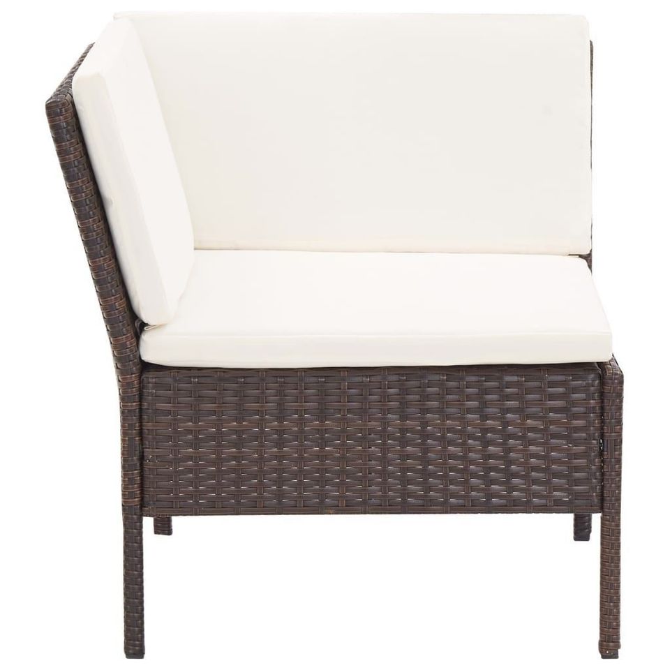 Gartenlounge Gartensofa Garten Terasse Lounge Poly Rattan Braun in Waldfeucht