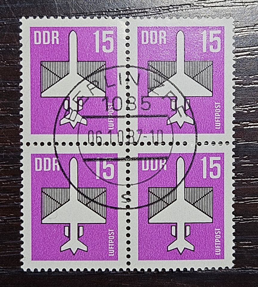 Flugpostmarken DDR Briefmarkensammlung in Kriebstein