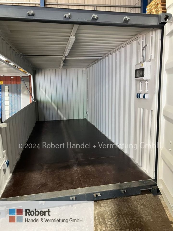 Umbau Containerabdach Side Door Abdach Unterstand Terasse Eventcontainer in Cloppenburg