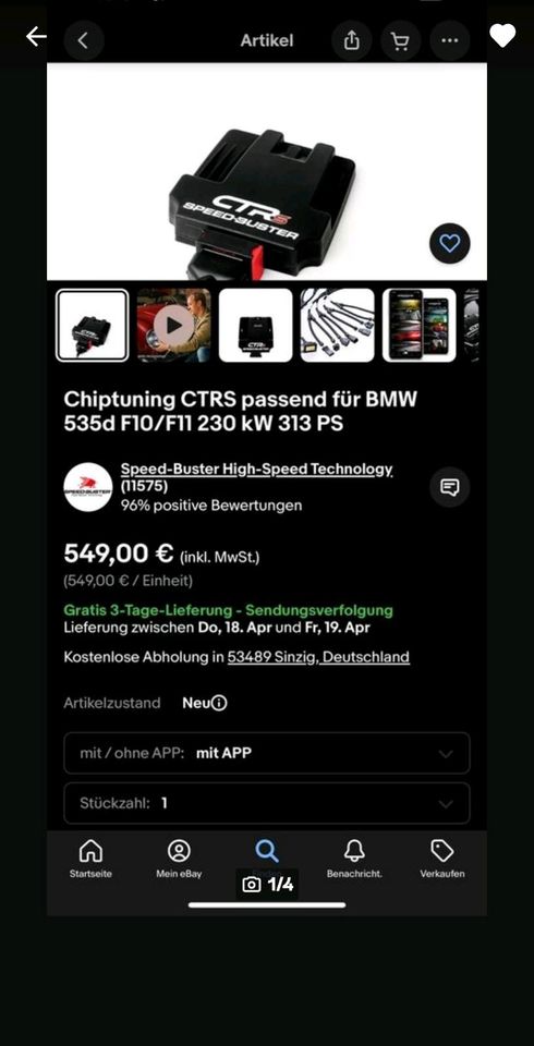 Chiptuning CTRS passend für BMW 535d f11 in Siegenburg