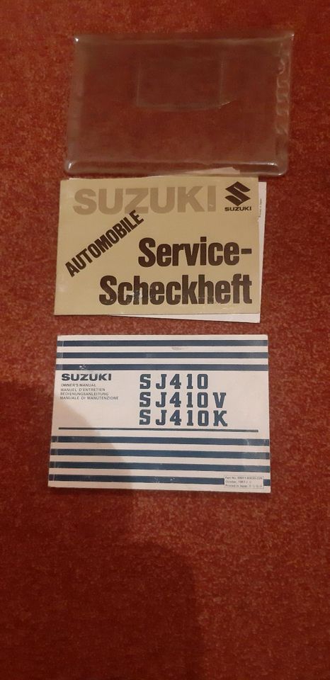 1982 Suzuki SJ410 Samurai Service Heft Bedienungsanleitung Jeep in Wissen