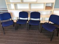 4 Stück Besucherstühle, Stoff dunkelblau, Gestell schwarz Niedersachsen - Stuhr Vorschau