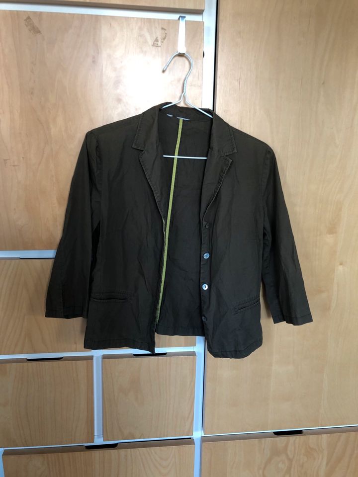 Khaki grüner Blazer Hemd Jacke Bluse Blouson XS S M vintage in Berlin