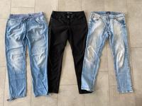 3 Jeanshosen Damen Gr.40/42 blau und schwarz, top Zustand Nordrhein-Westfalen - Laer Vorschau