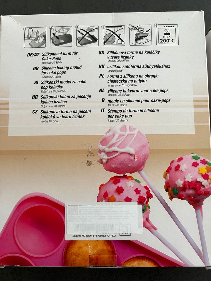 Silikonbackformen für Cake - Pops neu 3 Stück in München