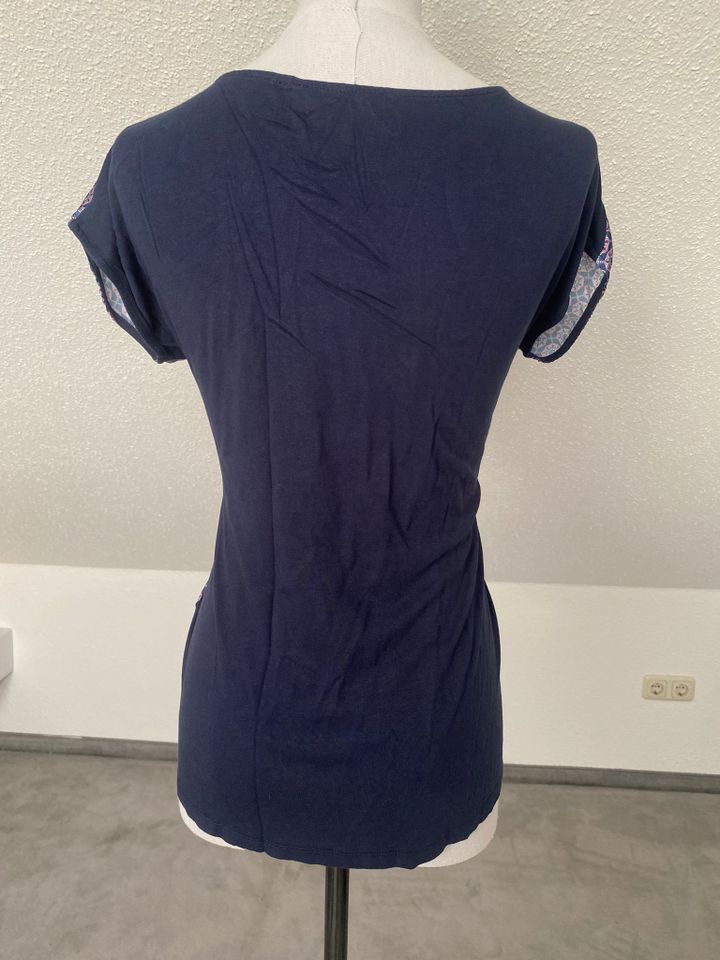 Rosa pink blaue Esprit Bluse Shirt Tunika Größe S ca. Grösse 36 in Attenkirchen