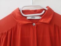 0039 Italy orange Shirtbluse Regular fit Damenbluse Seidenbuse Sachsen - Freiberg Vorschau