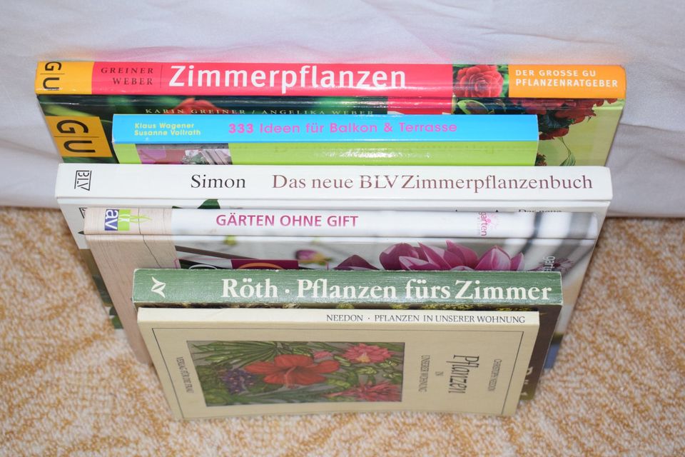 6 Bücher Ratgeber Konvolut Zimmerpflanzen Balkon Terrasse Garten in Nürnberg (Mittelfr)