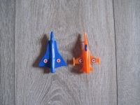 2 kleine Spielzeug Flugzeuge Kunststoff Blau Orange True Vintage Bayern - Pottenstein Vorschau