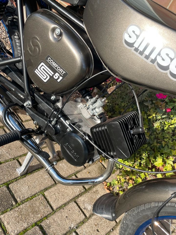 Simson S51 Neuaufbau Comfort Bj 1984 mit Papiere 60 km/h Vape in Jakobsdorf