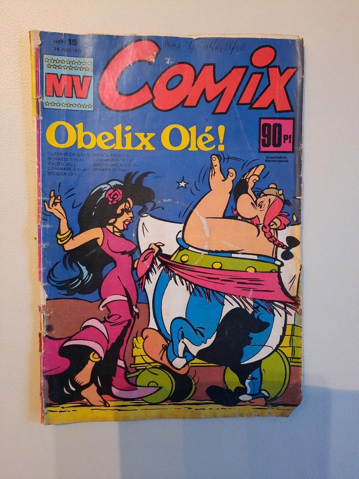 Micky Vision Comic Obelix 1970 Nr.15 u.Nr.18,Asterix,Superman in Heidelberg