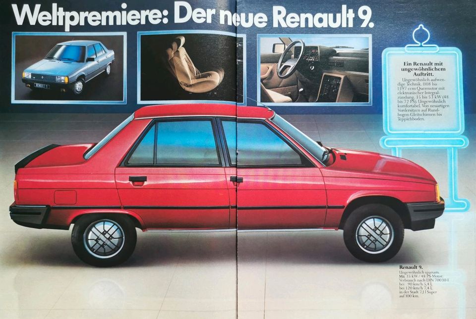 Renault 9 Renault 11 Reklame Berichte TSE TXE Turbo Avenue Diesel in Hanau