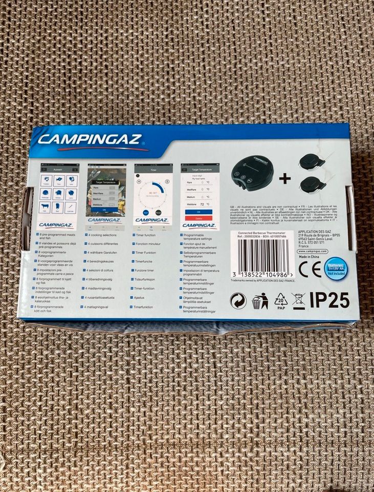 Campingaz Bluetooth Grill Thermometer mit App auch für Weber neu in Remchingen