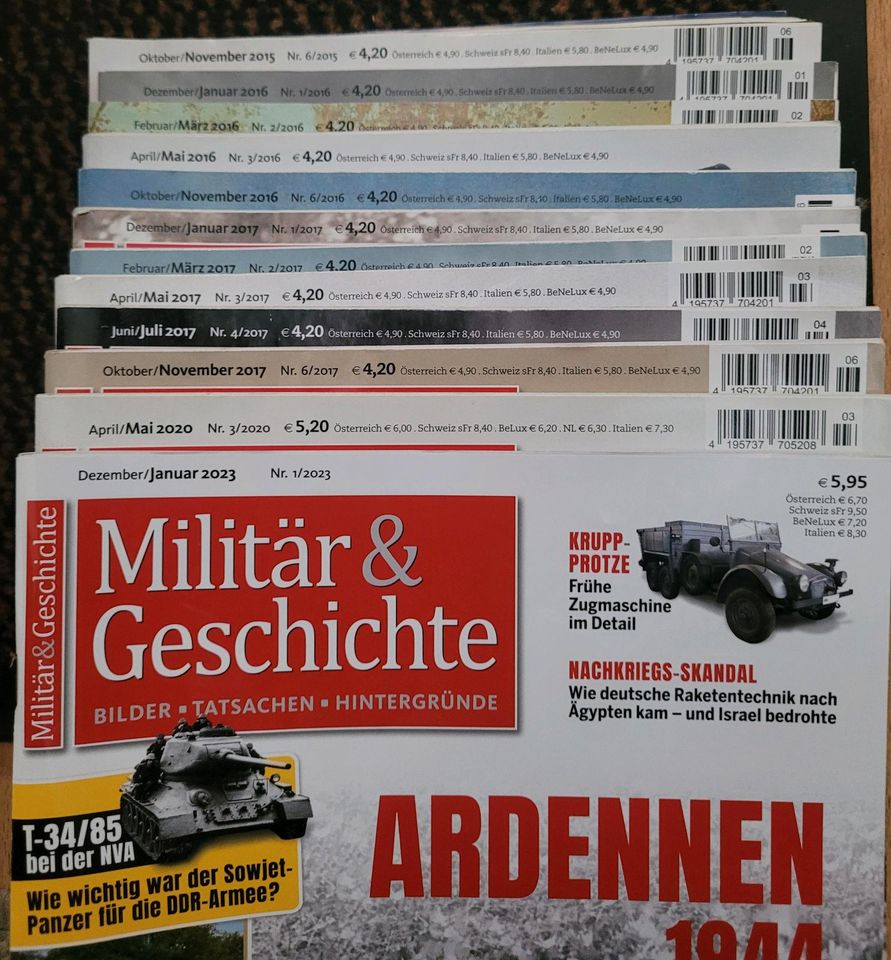 12 Exemplare der Zeitschrift "Militär & Geschichte" in Wietze