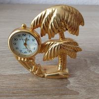 Miniatur Uhr, Palme, Insel, Messing, Quartz, Uhr läuft -2- Berlin - Neukölln Vorschau