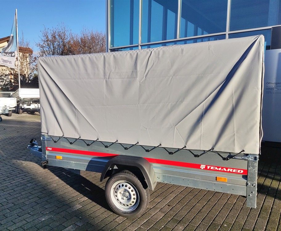 NEU 750kg Anhänger 264x126x150cm mit Hochplane Tieflader in Fuldatal