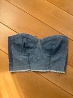 Denim Bustier von Stradivarius, Gr. L Hessen - Bickenbach Vorschau