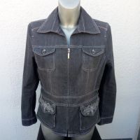 Jacke 38 Jeansjacke Liberty grau mit Reißverschluss wie neu Sachsen-Anhalt - Halle Vorschau