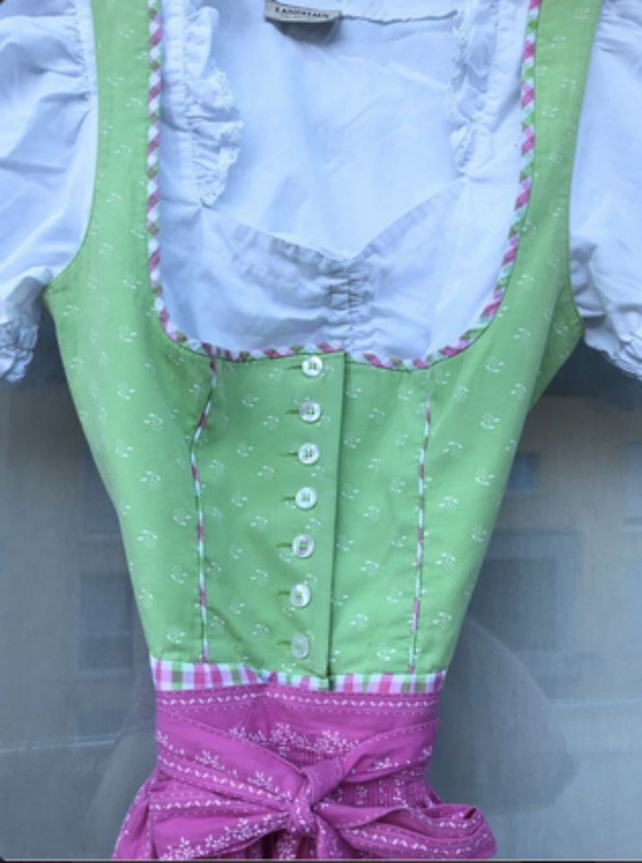 MOSER Trachten Dirndl mit Schürze und Bluse,Rosa-Apfelgrün,Gr.36 in München