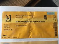 Jaki Liebezeit & Burnt Friedmann alte Konzertkarte, früher CAN Eimsbüttel - Hamburg Niendorf Vorschau