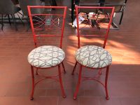 2er Set Stühl Bistro Stühle im Landhausstil Shabby Metall Rot Neustadt - Hohentor Vorschau