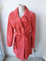 Ledermantel Mantel Trenchcoat Echtes Leder Velours rot Gr. 36 Nordrhein-Westfalen - Sprockhövel Vorschau