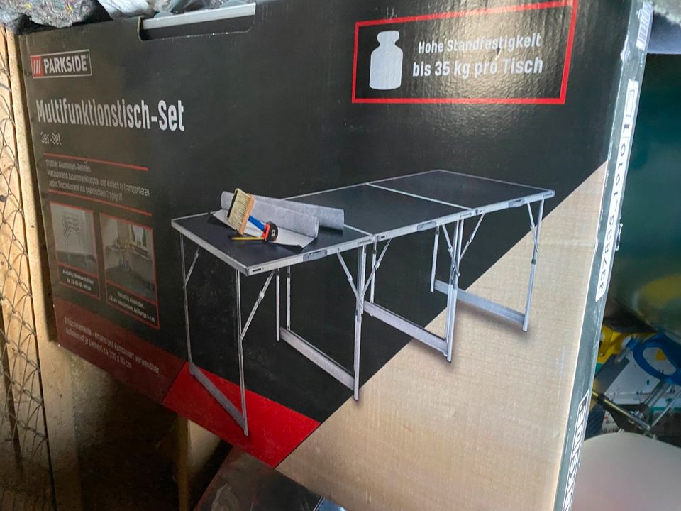 PARKSIDE® Multifunktionstisch-Set, 3-teilig, höhenverstellbar in Kiel -  Hassee-Vieburg | eBay Kleinanzeigen ist jetzt Kleinanzeigen | Weitere Werkstatteinrichtung