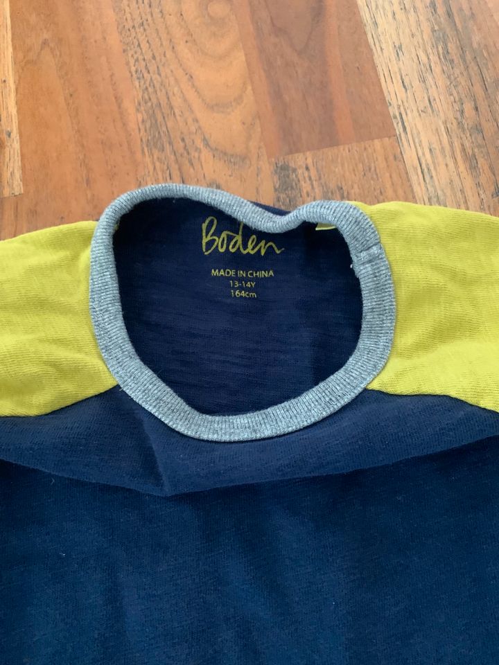 Mini Boden Shirt Raglan Gelb Blau 13-14 Jahre 164 158 in Ochsenfurt