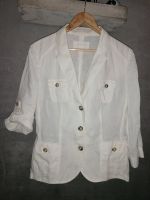 Gerry Weber 40 L Leinen Blazer Jacke Cardigan Leinenblazer weiss Bielefeld - Bielefeld (Innenstadt) Vorschau