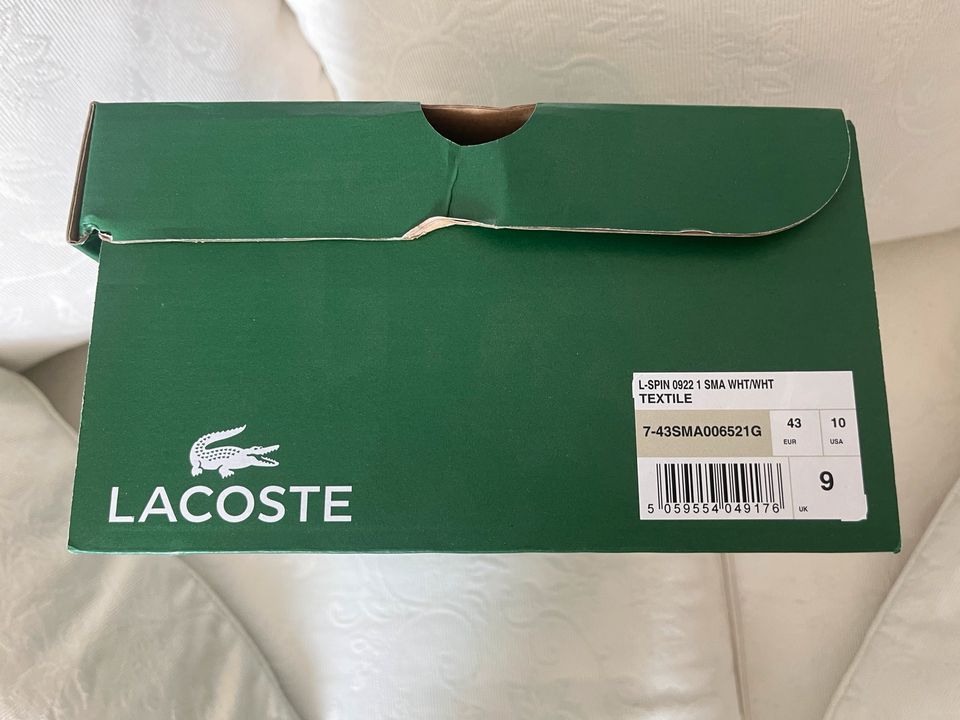 Lacoste Sneaker US 10 EU 43 in Glinde