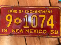 2 Stück Nummernschild USA New Mexico 1958 Bayern - Kolbermoor Vorschau