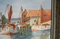 Öl-Gemälde Schiffe, Boote im Hafen, Meer, Schiffsbild, Maritim Niedersachsen - Bruchhausen-Vilsen Vorschau