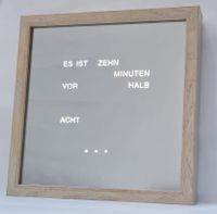 ⏰ Wortuhr-Uhr mit Buchstabenzeit- wordclock- Geschenkidee- Uhr ❣️ Niedersachsen - Burgwedel Vorschau