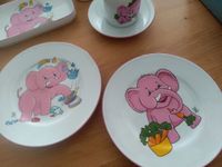 Reutter Porzellan Kinderservice Kinderkaffeegeschirr 19-teilig Rosa Elefant im Porzellanladen Puppengeschirr Bayern - Augsburg Vorschau