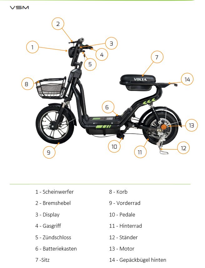 E-Bike Elektro-Roller City E-Scooter mit Zulassung 25 KM/H THG in Maintal