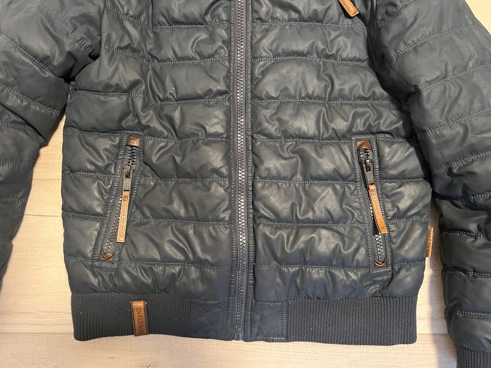 Naketano Top Herren Winterjacke Jacke L blau in Rheinstetten