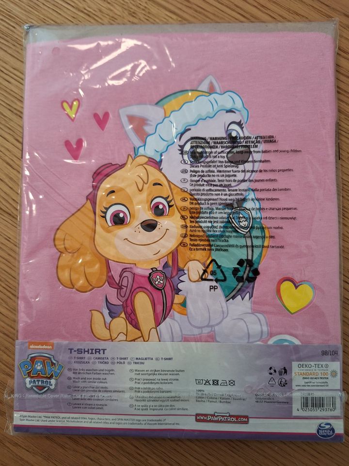 Paw Patrol T-Shirt, Gr. 98/104, neu in Centrum