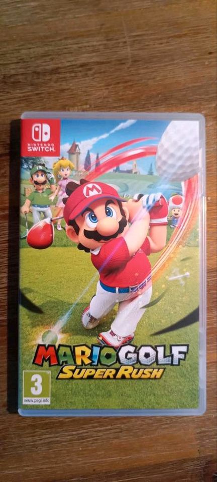 Nintendo Switch Mario Golf + Golfschläger in Rietberg